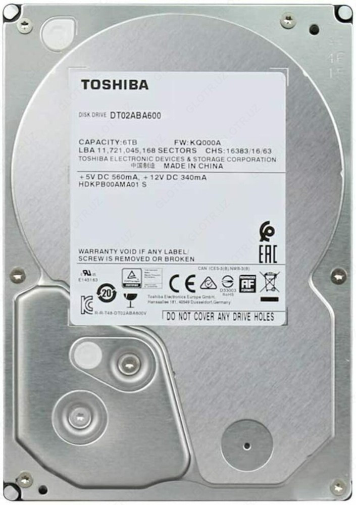 Жесткий диск HDD 6Tb TOSHIBA DT02ABA600