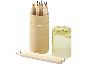 Набор карандашей 12 единиц, натуральный/желтый