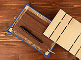 Подарочная деревянная коробка, синий, фото 2