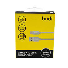 Кабель USB AM - USB Type C, Budi, 1 м