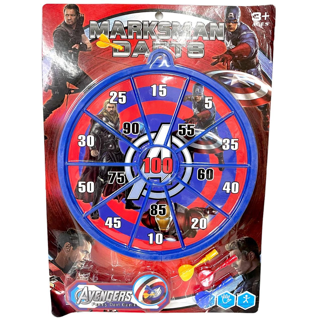 263 Дартц  Avengers Marksman Darts  3 дротика на картонке 45*32см