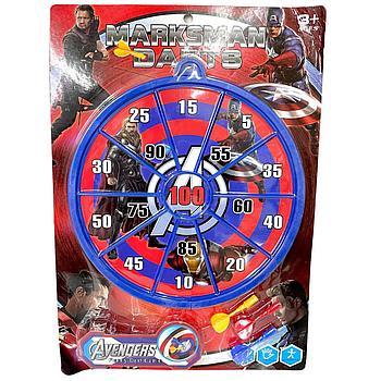 263 Дартц Marksman Darts  3 дротика на картонке 45*32см