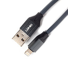 Интерфейсный кабель  LDNIO  Lightning (Iphone) LS441  TPE  Алюминий  1м  Серый