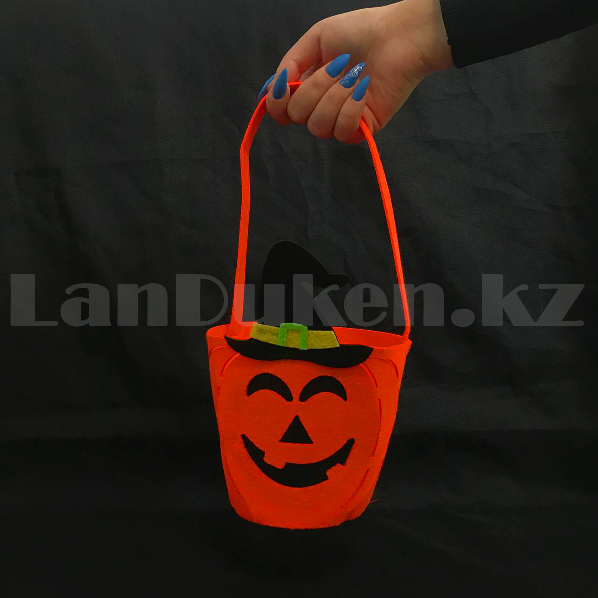 Конфетница сумка на Хэллоуин тыква