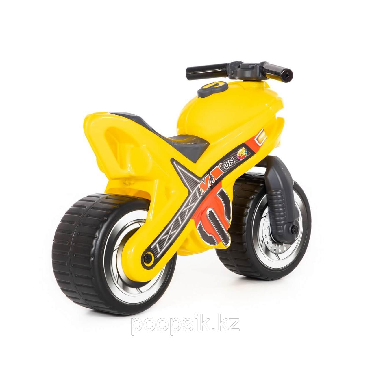 Каталка-мотоцикл "MX" (желтая) - фото 3 - id-p103595034