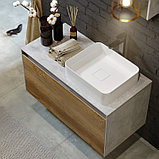 Подвесная тумба «MOBI» 120см. Цвет бетон светлый., фото 3