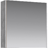 «MOBI» Зеркальный шкаф 60 см. Цвет бетон светлый. ТМ «AQWELLA»