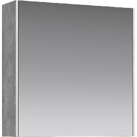 «MOBI» Зеркальный шкаф 60 см. Цвет бетон светлый. ТМ «AQWELLA»