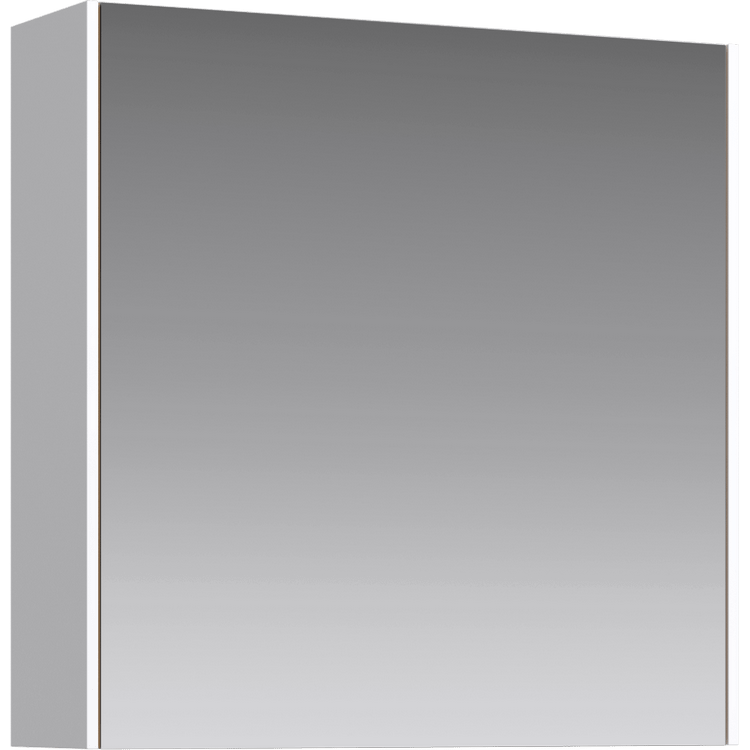 «MOBI» Зеркальный шкаф 60 см. Цвет белый. ТМ «AQWELLA»