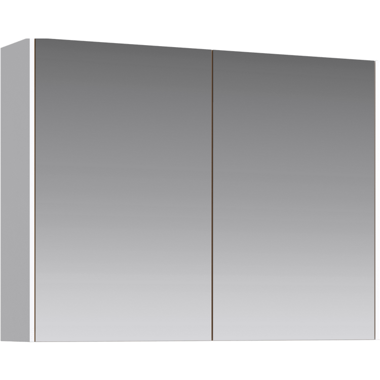 Зеркальный шкаф «MOBI» 80 см. Цвет белый.