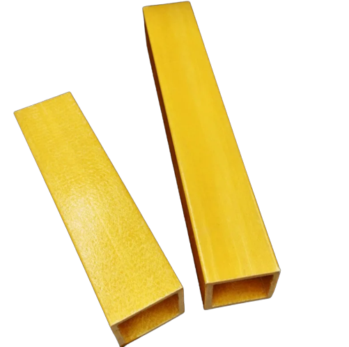 Труба стеклопластиковая квадратная 100х100х8 мм Цвет Желтый - фото 1 - id-p103597536