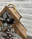 Декоративный деревянный ящик - ёлочка. Размер: 42 см*34 см*10 см, фото 8