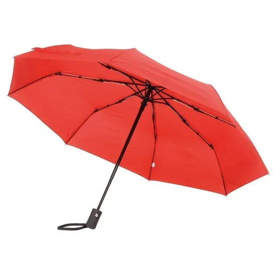 Ветроустойчивый складной зонт-автомат PLOPP (Красный)