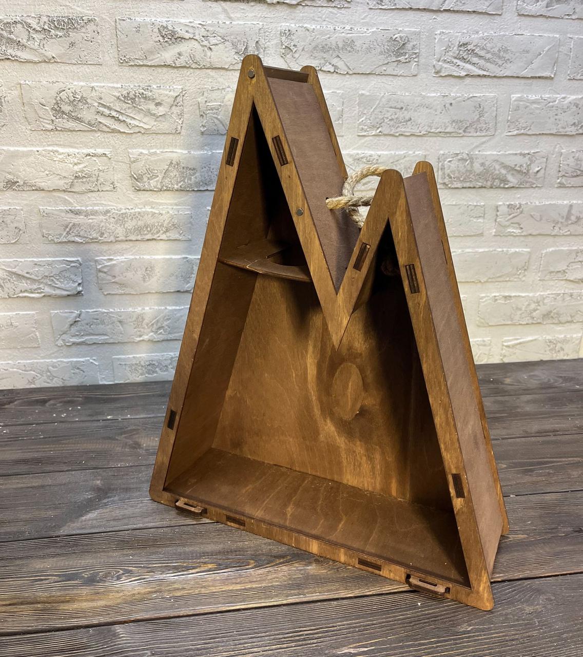 Декоративный деревянный ящик. Размер 40 см *33 см *10 см - фото 9 - id-p103600422