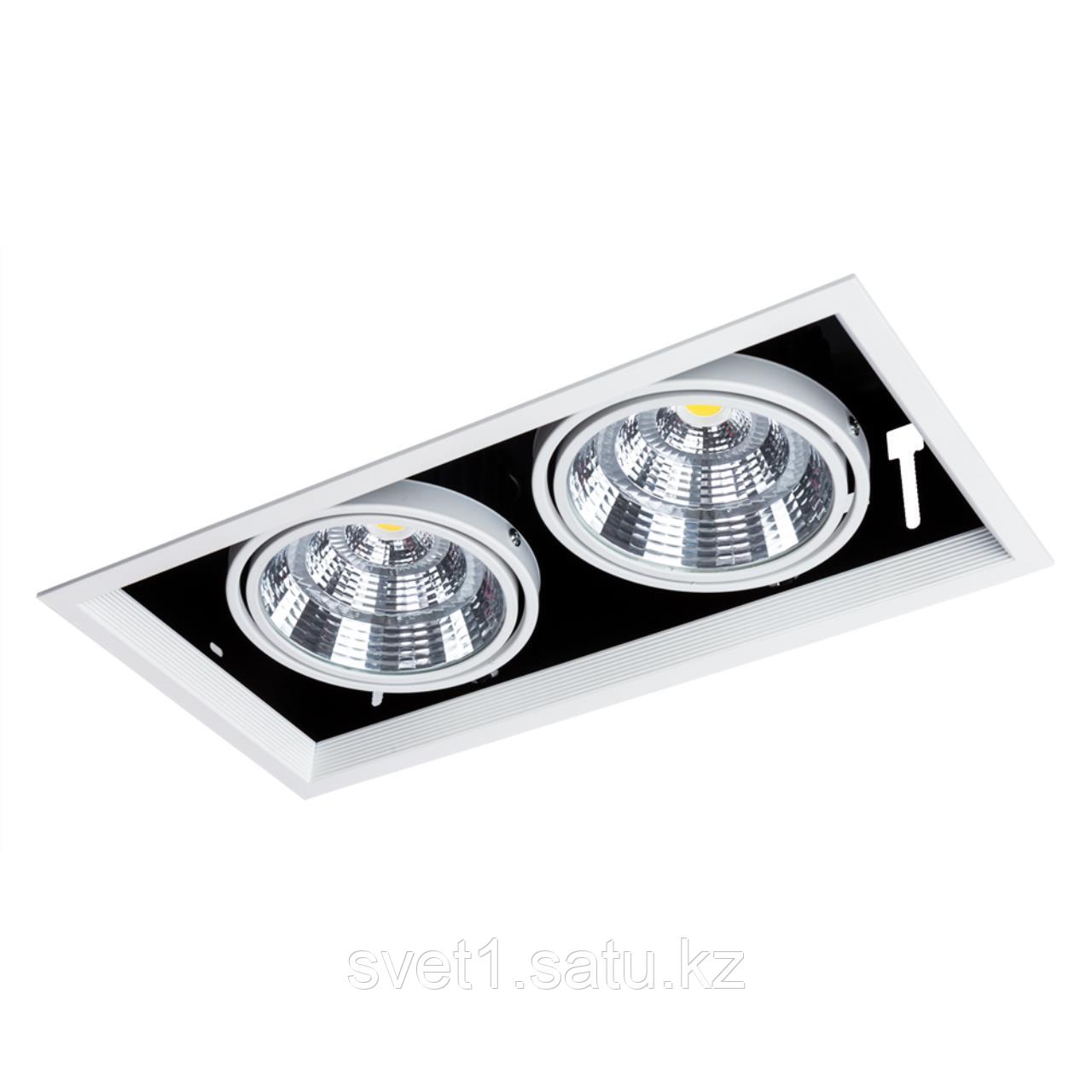 Встраиваемый светодиодный светильник Arte Lamp Merga A8450PL-2WH - фото 1 - id-p103601825