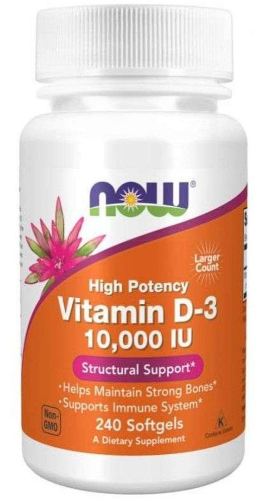 Now,Vitamin D-3, 10,000 iu, 240 softgels
