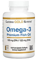 California Gold Omega-3, 100 softgels