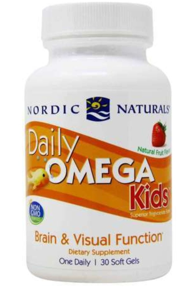 Nordic Natural, Daily Omega kids,30 softgels - фото 1 - id-p103606732