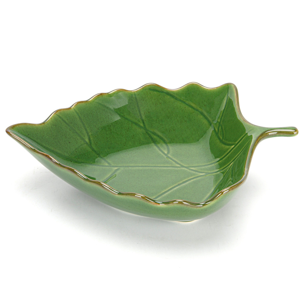 Блюдо глубокое GREEN 31.5X23X7.5 CM (керамика)