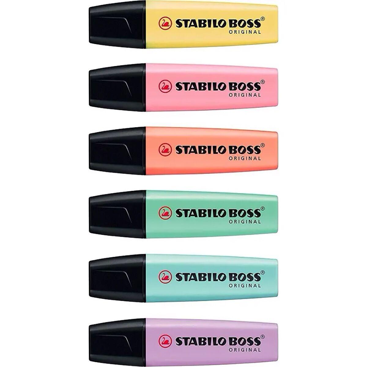 Набор текстовыделителей STABILO Boss Original, 6 пастельных цветов