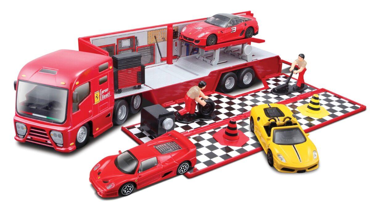 BBURAGO: Игр.н-р Ferrari Трейлер с машинкой 1:43