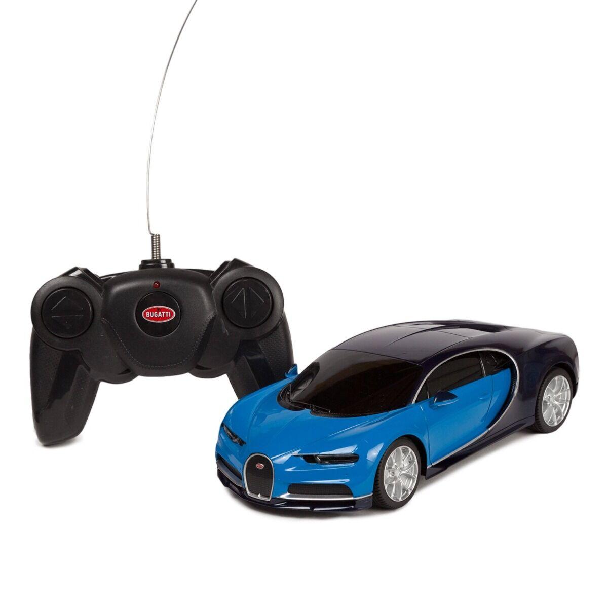 Rastar:  Радиоуправляемая машинка Bugatti Chiron на пульте управления, синий, 1:24