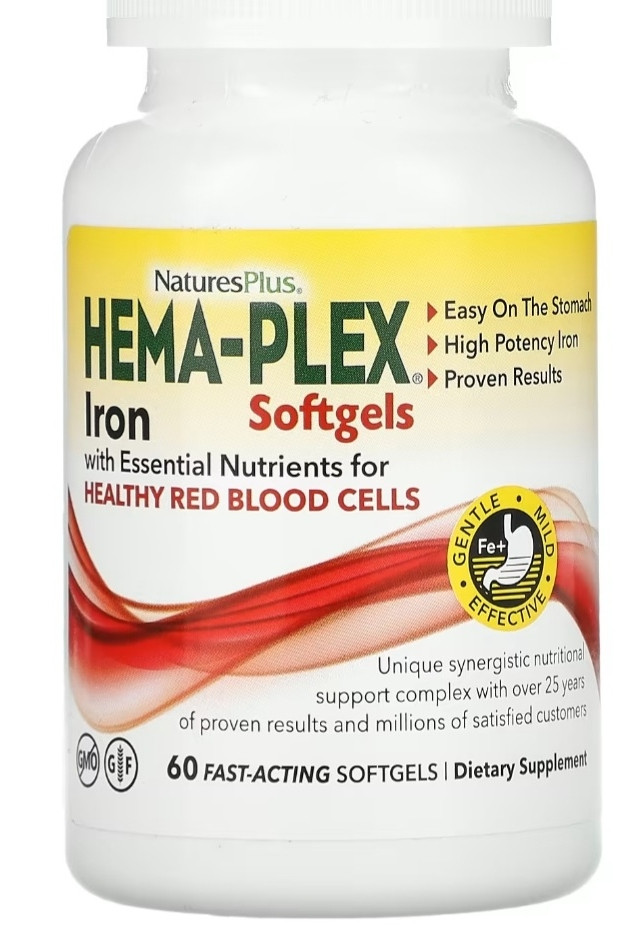 Hema- plex,Iron, 60 softgels