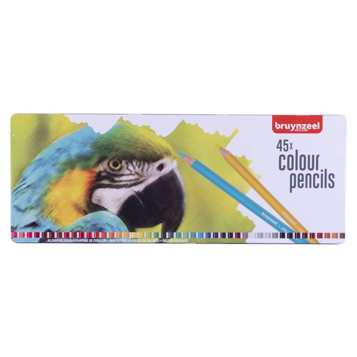 Набор цветных карандашей BRUYNZEEL, Попугай, 45 цв.