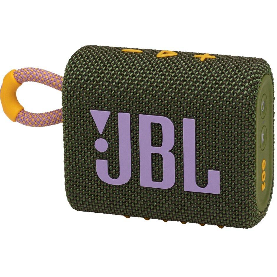 Портативная акустика JBL GO 3, зеленая, фото 1