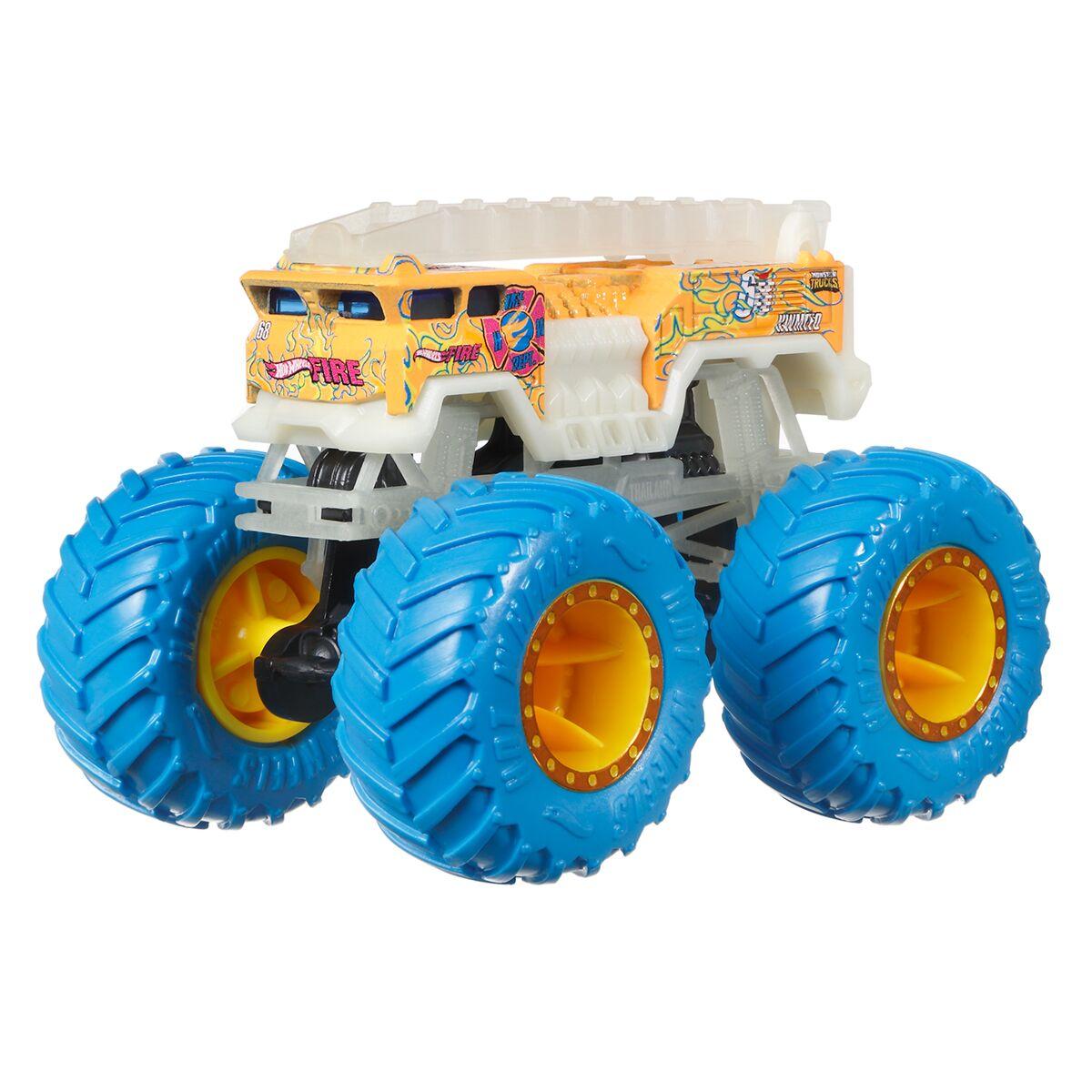 Hot Wheels: Monster Trucks. Монстр-трак светящийся 5 Alarm, фото 1