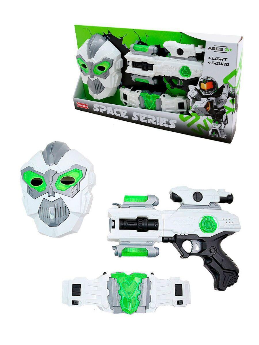 Игрушечное оружие Бластер звук свет/игрушка автомат-пистолет/ маска/ пояс, фото 1