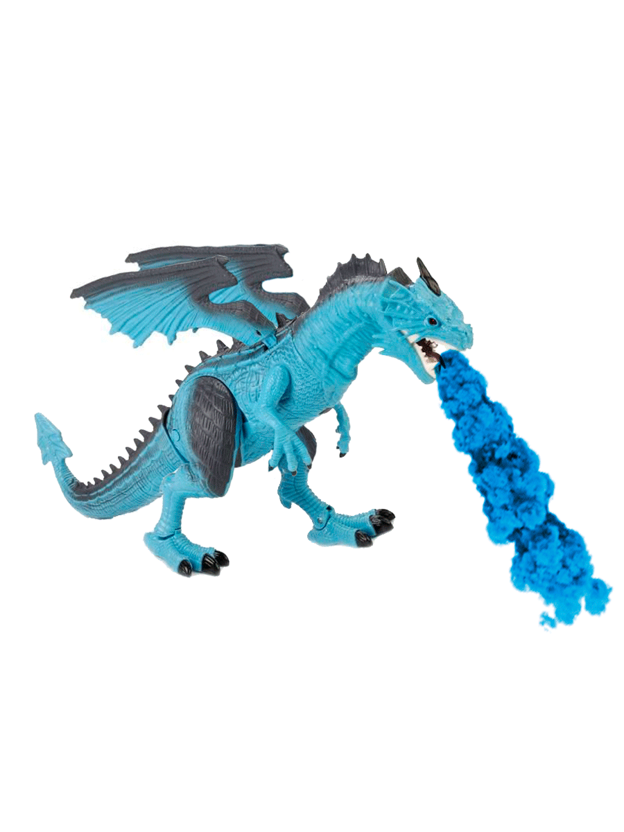 Интерактивная игрушка Дракон огнедышащий со светом и звуком, фигурки животных, робот динозавр