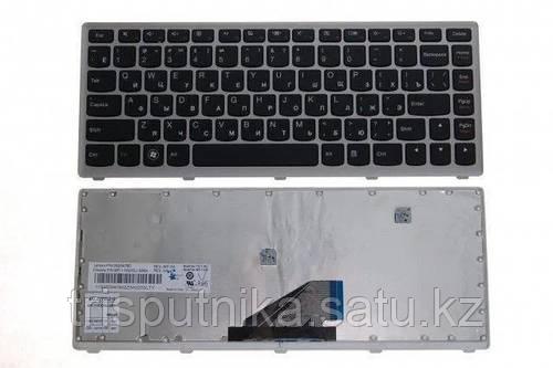 Клавиатура для ноутбука Lenovo IdeaPad U310, RU, серебряная рамка, черная - фото 1 - id-p103650912