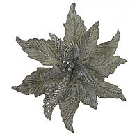 House of seasons: Подвесное украшение "Рождественский цветок", серебро 30см.