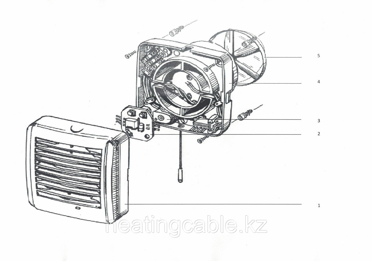 Вытяжной вентилятор BLAUBERG Aero Vintage 125 - фото 3 - id-p103656233