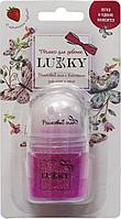 Lukky: Роликовый гель с блёстками для лица и тела, с ароматом клубники,  розовый 20 мл,блисте