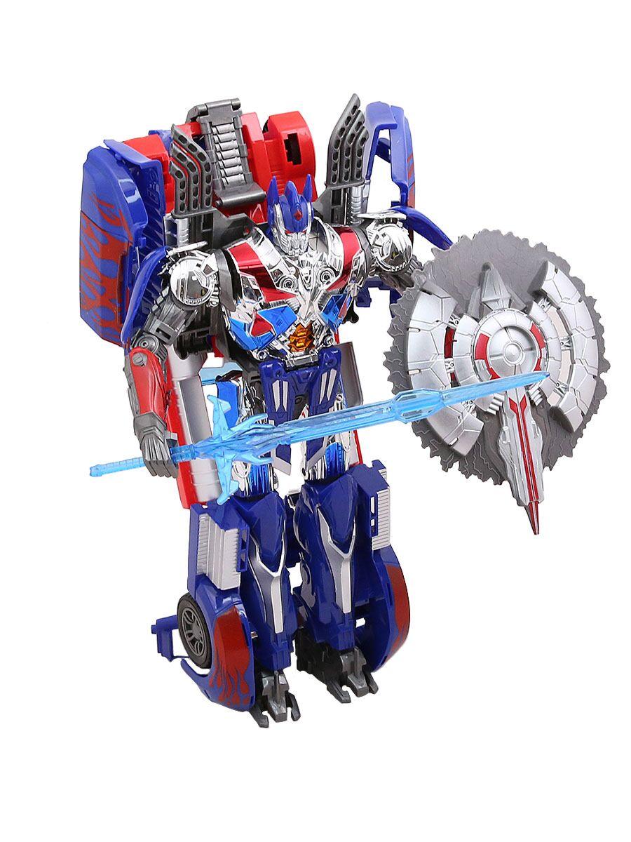 Changerobot: Боевой супер робот-трансформер с аксесс, серо-синий