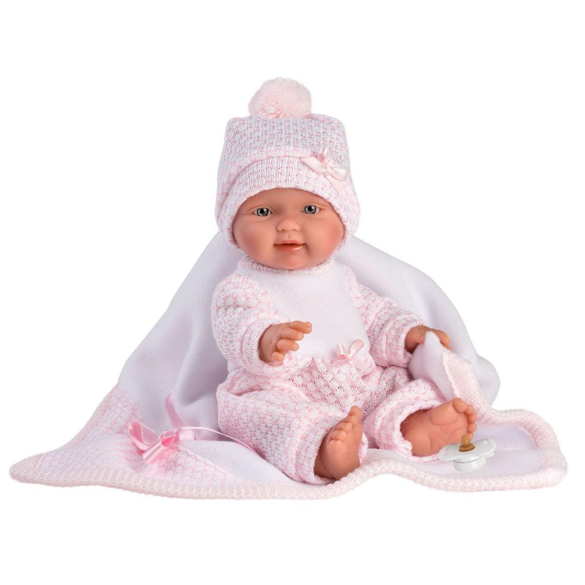 LLORENS: Пупс Малышка 26см, с розовым одеялом - фото 2 - id-p103634133