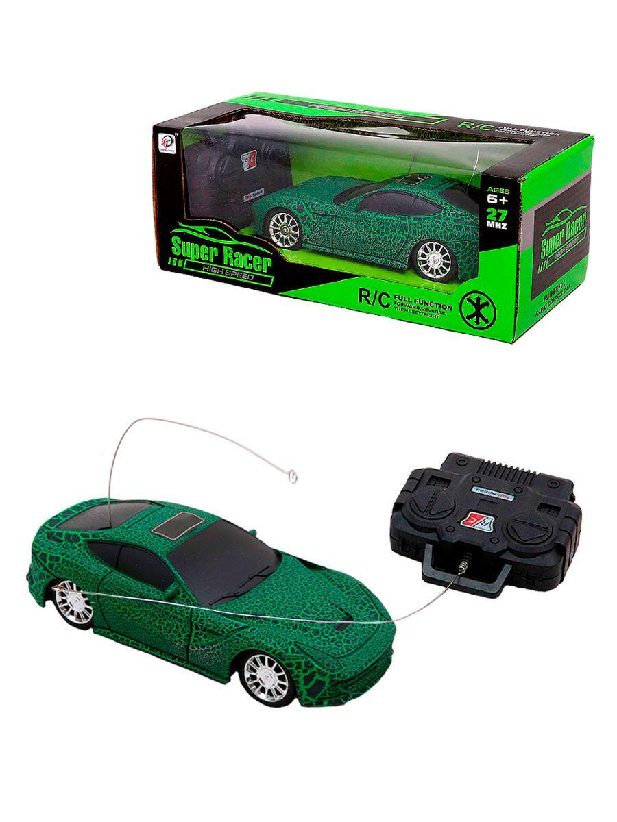 Машинка на радиоуправлении/ игрушка для детей на пульт управлении/ 18 см/ зеленая