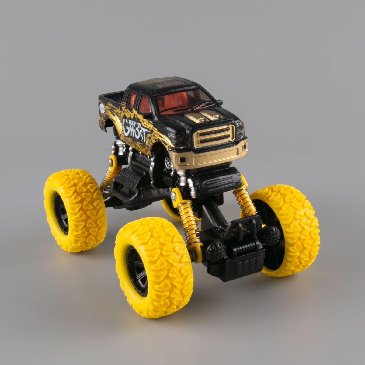 KLX: Игрушка машинка инерционная Граффити желтый (361А)