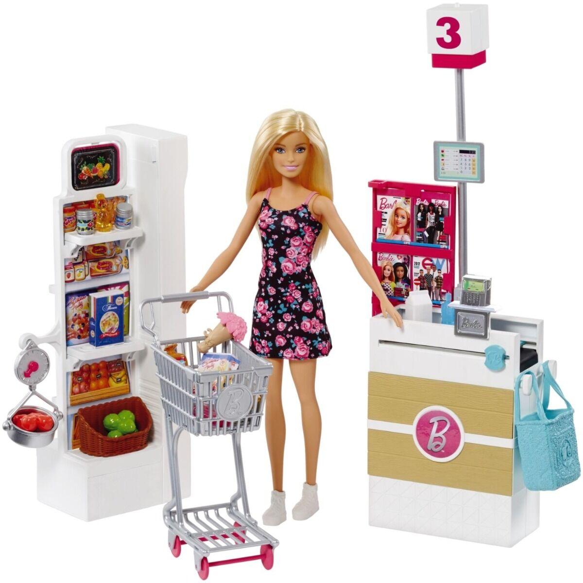 Barbie: Мебель и аксессуары: Игр.н-р Barbie "Супермаркет", фото 1