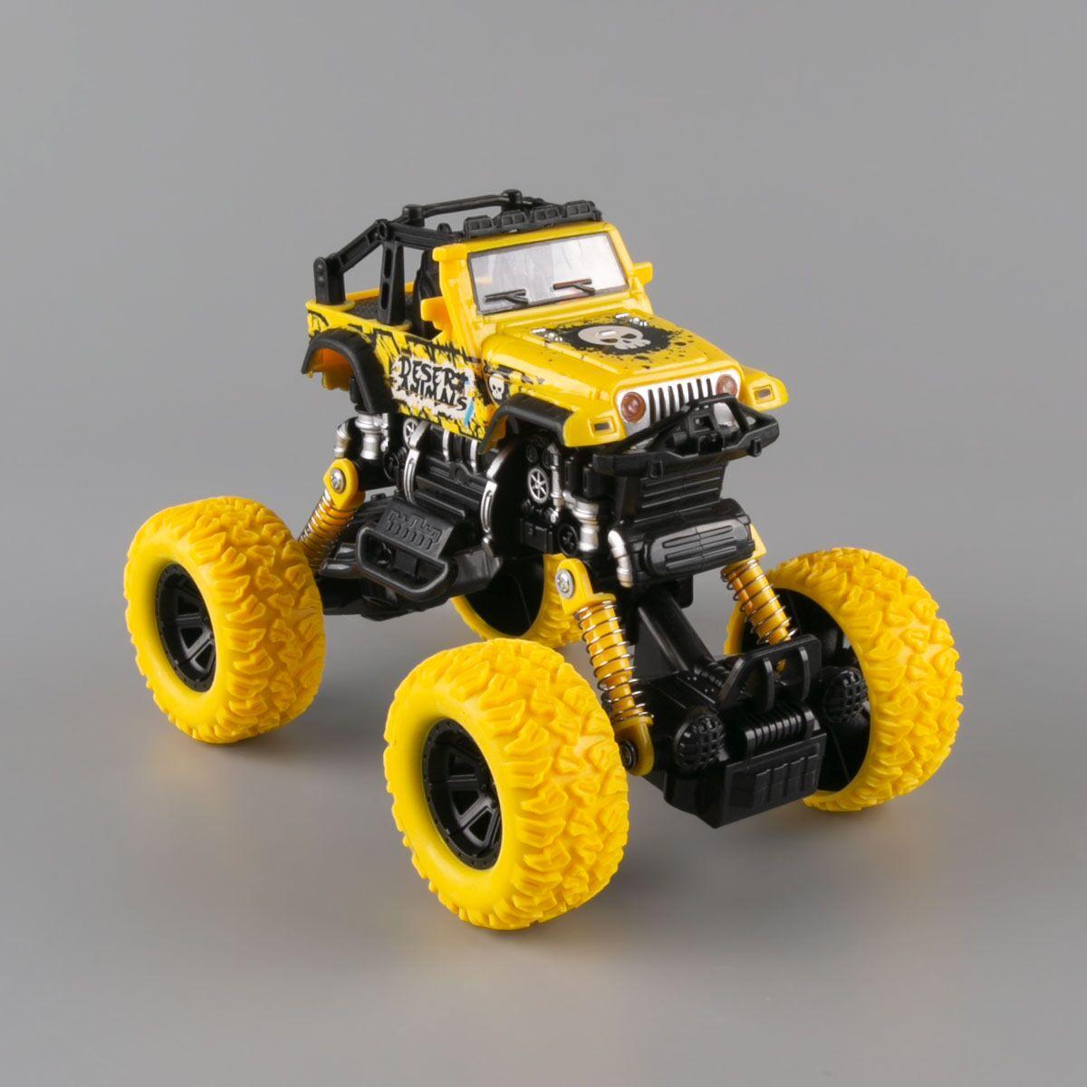 KLX: Игрушка машинка инерционная Граффити желтый (364А)