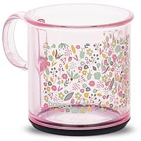 Baboo: Чашка Flora с антискользящим дном 170 мл 12 м+, розовый