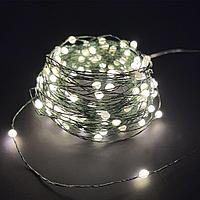 Luca: Гирлянда "Роса", на зеленом проводе теплый свет 150 ламп 1500 см.