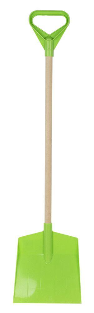 Вега-Макс: Лопата детская с деревяной ручкой зеленая 75-85 см. цвет в асс.