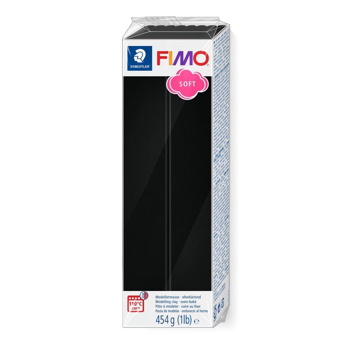 Масса для лепки Fimo soft  black 454g