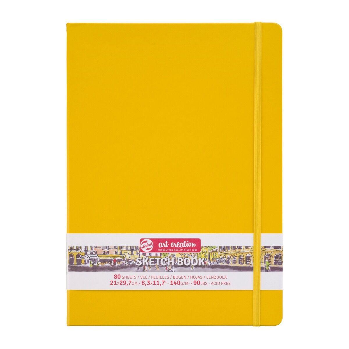 Блокнот для графики Talens Art Creation 140 гр/м2, 21*29,7 см, 80л, желтый.