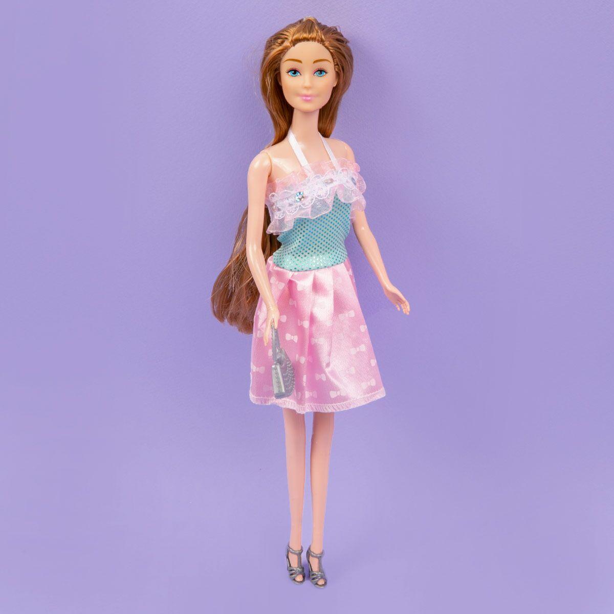 Sariel: Кукла в розово-голубом коктейльном платье, фото 1