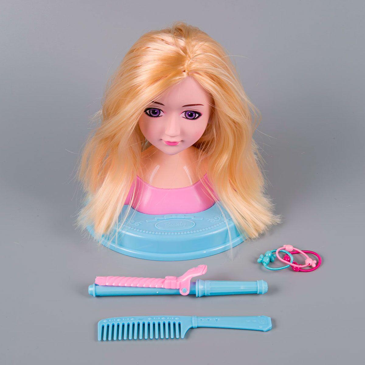 Baby: Кукла-манекен для создания причесок с акссесуарами для волос, блондинка, фото 1