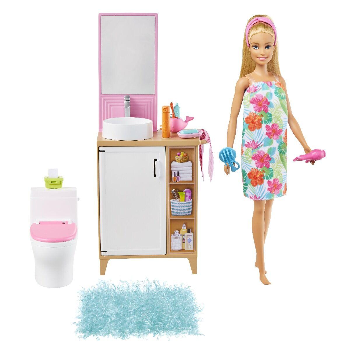 Barbie: Игр.н-р Комната для Barbie, ванная
